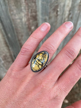 Load image into Gallery viewer, Aloe Variscite Ring Size 6 3/4 R0374