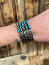 Load image into Gallery viewer, Vintage Turquoise Cuff