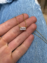 Load image into Gallery viewer, CZ Gold Filled Pendant Necklace