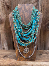 Load image into Gallery viewer, Turquoise Pebble Necklace N0654