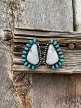 Load image into Gallery viewer, White Buffalo Earrings