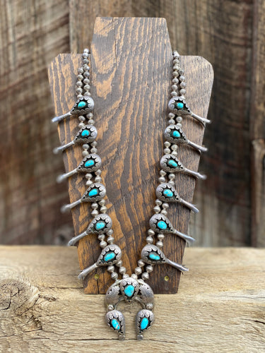 Vintage Shadow Box Squash Blossom N0591