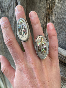 Vintage Cactus Ring 7 R0258