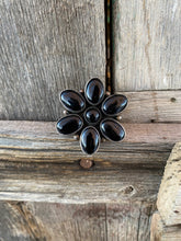Load image into Gallery viewer, Black Onyx Cluster Ring R0387