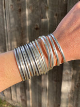 Load image into Gallery viewer, Double Band Sterling Cuff C0390