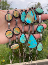 Load image into Gallery viewer, Tyrone Turquoise Lariat Necklace N0703