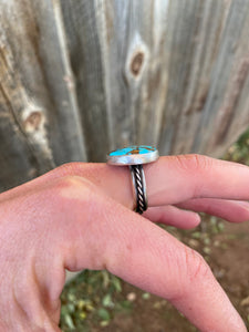 Kingman Turquoise Ring Size 8 1/4 R0351