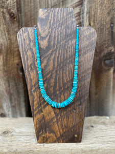 Graduated Turquoise Necklace N0649