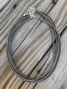 16” Sterling Silver Saucer Necklace N0544