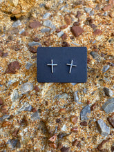 Load image into Gallery viewer, Small Cross Earrings E0085