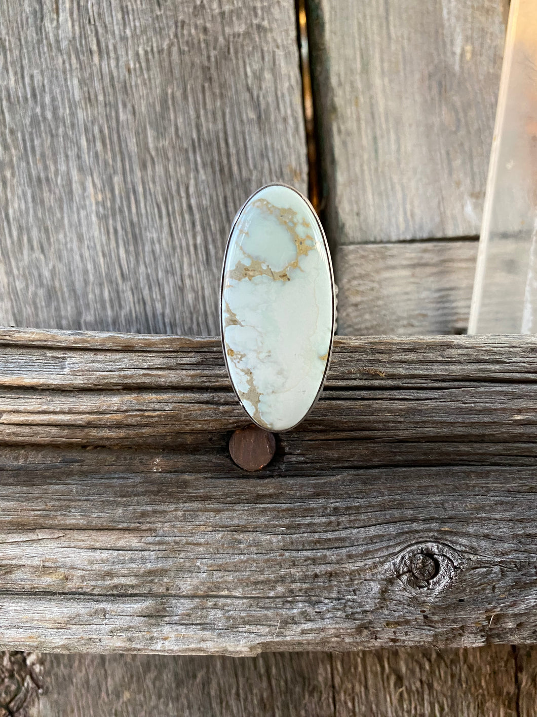 Emerald Basin Variscite Ring Size 8 R0324