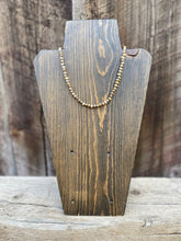 Load image into Gallery viewer, Brown/Gold Pearl Necklace