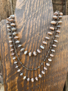 Moonstone Chain Necklace N0551
