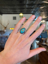 Load image into Gallery viewer, Vintage Turquoise Ring 6 1/4 R0382