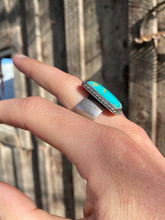 Load image into Gallery viewer, Kingman Turquoise Ring Size 8.5 R0255