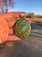 Load image into Gallery viewer, Rising Phoenix Turquoise Pendant N0550