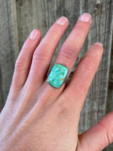 Load image into Gallery viewer, Cripple Creek Turquoise Ring 8.5 R0332