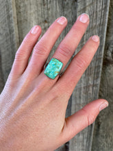 Load image into Gallery viewer, Cripple Creek Turquoise Ring 8.5 R0332