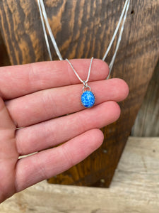 Lapis Pendant Necklace N0673
