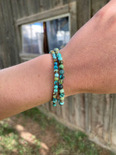 Load image into Gallery viewer, Turquoise Stretchy Bracelet C0371