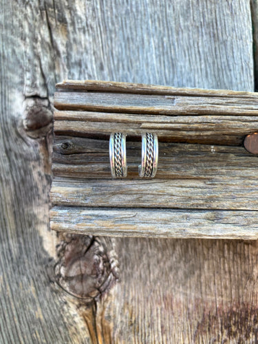 Silver Huggie Earrings E0224