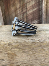 Load image into Gallery viewer, Elk Ivory &amp; White Buffalo Cuff C0349