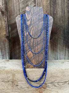 Lapis and Silver Necklace N0633
