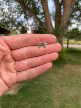Load image into Gallery viewer, Cross Inlay Earrings