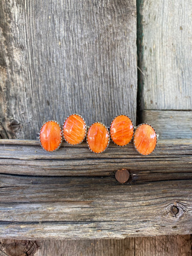 Orange Spiny Oyster Ring R0035